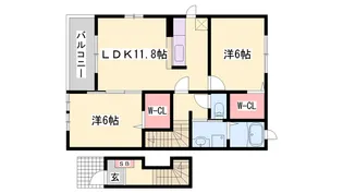 アメニティ糸井【2階】の間取り