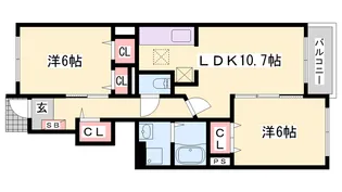 ヒロコテージ【103号室】の間取り