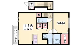 ソレアードⅠ【2階】の間取り