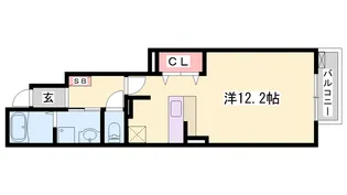 1Kの間取り画像