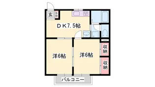 サンハイツⅡ【2階】の間取り