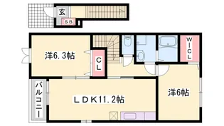 ムックinアサカⅡ【2階】の間取り