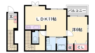 ココアガーデンⅡ【202号室】の間取り