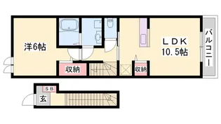 ワイズヴィラⅡ【201号室】の間取り