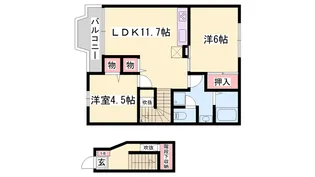 グレイスフルフィールドⅡ【2階】の間取り