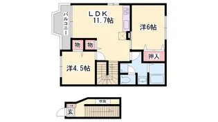 グランメール2【2階】の間取り