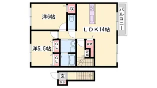 FOREST CAPE たつの A・B棟【2階】の間取り