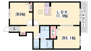 シャーメゾン・フローラ【1階】の間取り