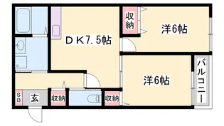 シャルマンホームA【1階】の間取り