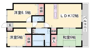 3LDKの間取り画像
