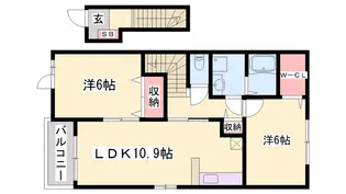 ルーチェ カーサⅡ【2階】の間取り