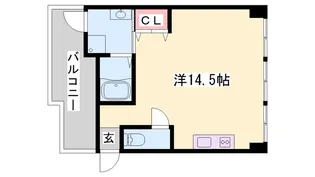 ルークレジデンス姫路【801号室】の間取り