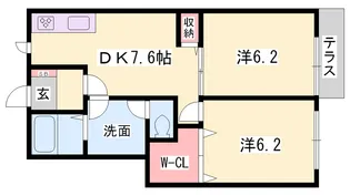インプレス【1階】の間取り