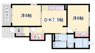 アウローラB【1階】の間取り