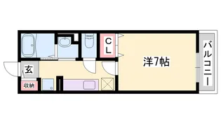 メゾンエイト【1階】の間取り