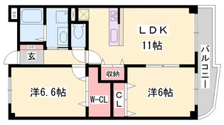 メゾン・ド・フレール【2階】の間取り