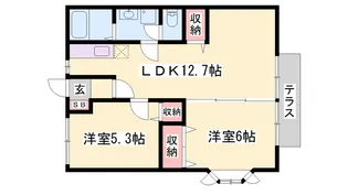 メゾンシャングリラ【2階】の間取り