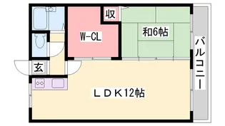 フジサンライズ白浜【1階】の間取り