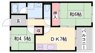 コーポ白浜【3階】の間取り