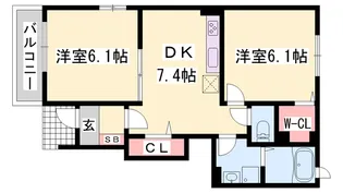 さくら 弐番館【1階】の間取り