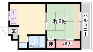 コーポ田寺ファイブ【2階】の間取り