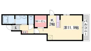 アバンツァート玉手Ⅲ【1階】の間取り