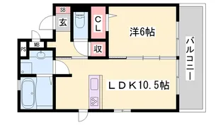 アップフィールド【2階】の間取り