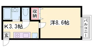 クリエイト天満A【106号室】の間取り