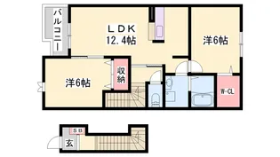 グラン・レーヴ【2階】の間取り