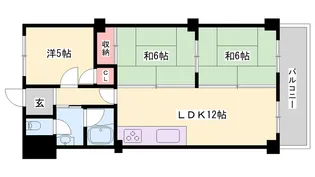 エクセルハイツ溝柳瀬【3階】の間取り