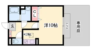 セジュールAMIKAⅡ【1階】の間取り