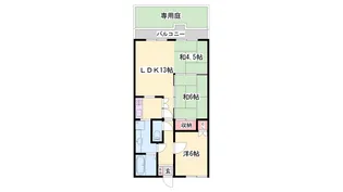 ロワイヤル太子【1階】の間取り