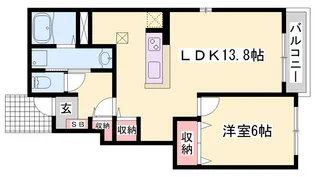 ミル メルシィ【101号室】の間取り