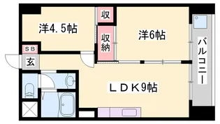 インタービレッジ西夢前台【401号室】の間取り