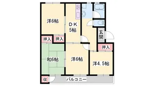 年ヶ森ハイツ【3階】の間取り