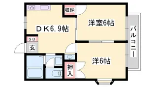 アメニティハイム【1階】の間取り