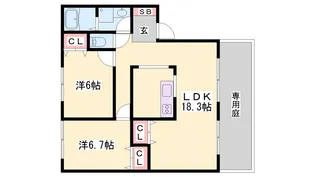 アベニュー【1階】の間取り