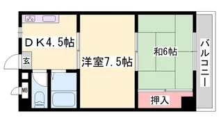 シティエステート城南【305号室】の間取り