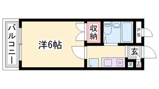 イーストドミトリーI【303号室】の間取り