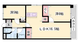 東山ハイツ【401号室】の間取り