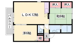 メイプルハイツ【2階】の間取り