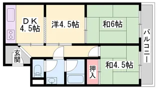 シャトー東洋【5階】の間取り