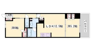 サンメゾン姫路古二階町【1302号室】の間取り