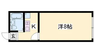 呉服町アドバンスビル【4F号室】の間取り