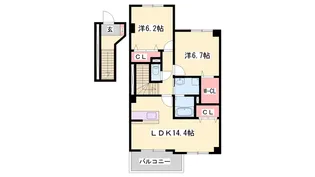 セイントサチ【4階】の間取り