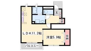 ライラック グレース【1階】の間取り