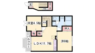 フレンドリー大野【2階】の間取り