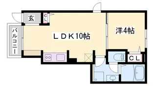 エスペランサ白国Ⅱ【1階】の間取り