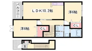 アウローラF【2階】の間取り