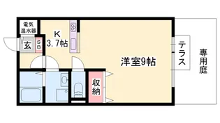 グランマーシーマサノ A【A102号室】の間取り